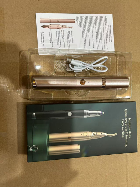 2-in-1 elektrischer Augenbrauenrasierer, Wimpernzange